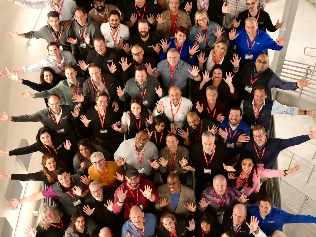 Stratus franchise owners at a company meeting